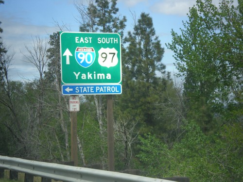 US-97 South at I-90 East