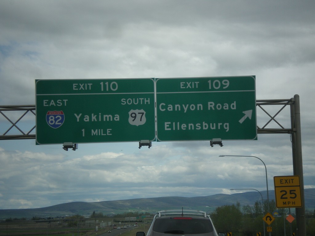 I-90 East - Exits 109 and 110