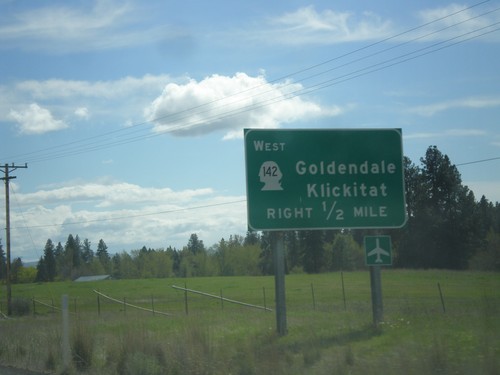 US-97 South Approaching WA-142