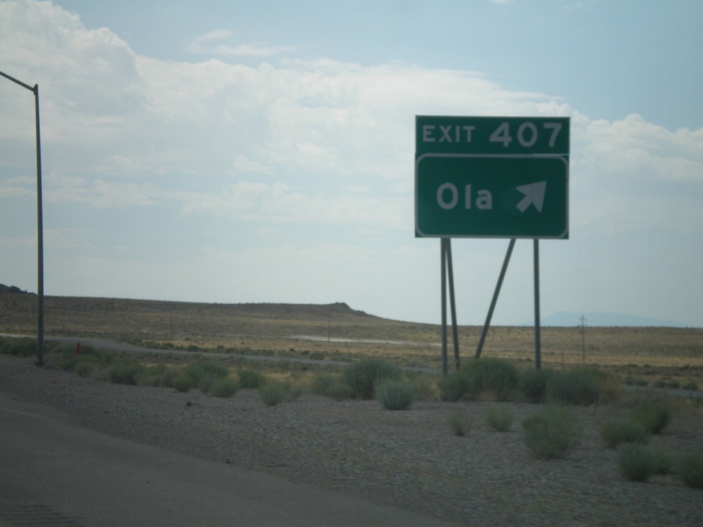 I-80 East - Exit 407