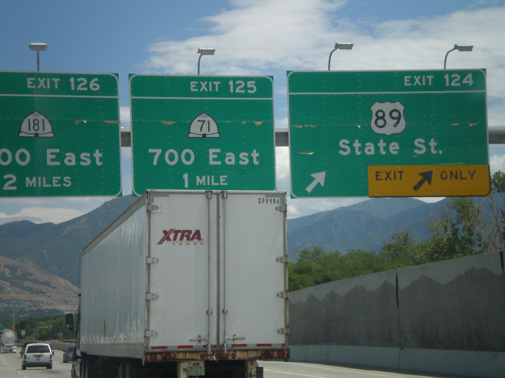 I-80 East - Exits 124, 125, and 126