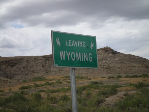 End WY-430 South - Leaving Wyoming