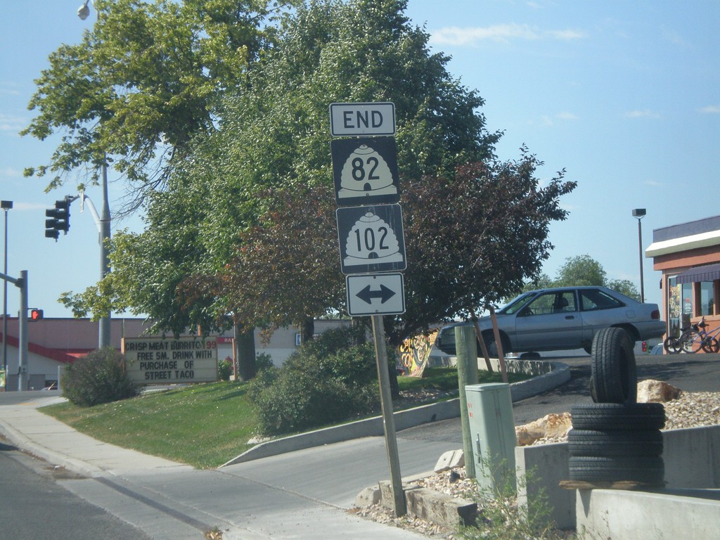 End UT-82 South at UT-102