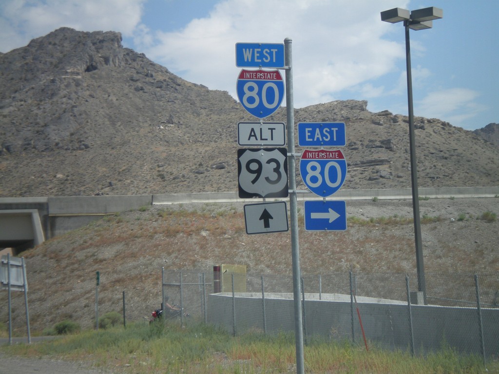 BL-80 West/Alt. US-93 North at I-80