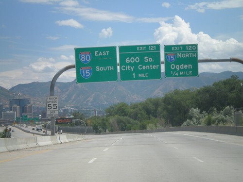 I-80 East - Exits 120 and 121