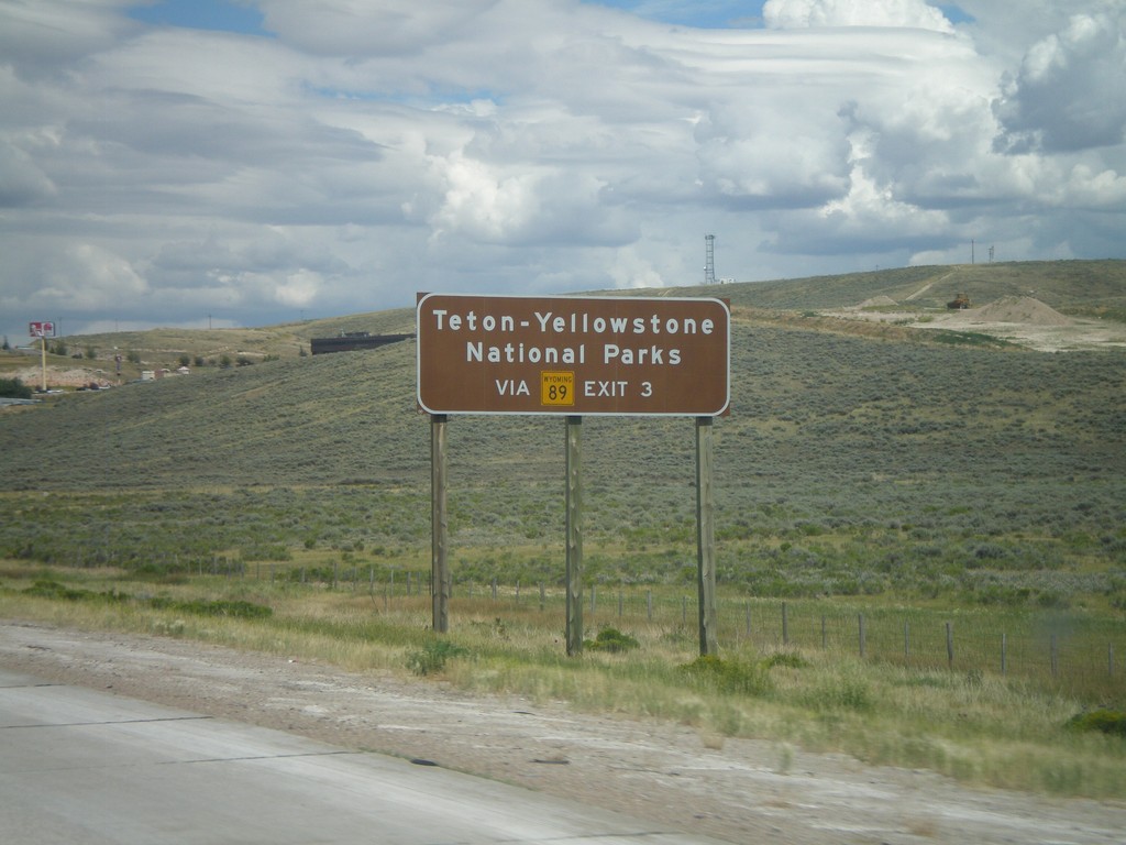 Use WY-89 North (Exit 3) For National Parks