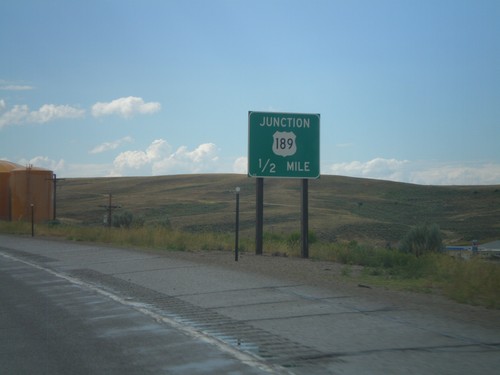 US-30 West Approaching US-189