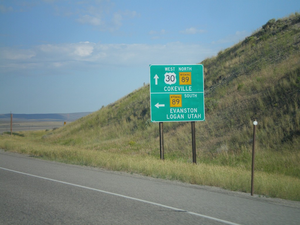 US-30 West at WY-89