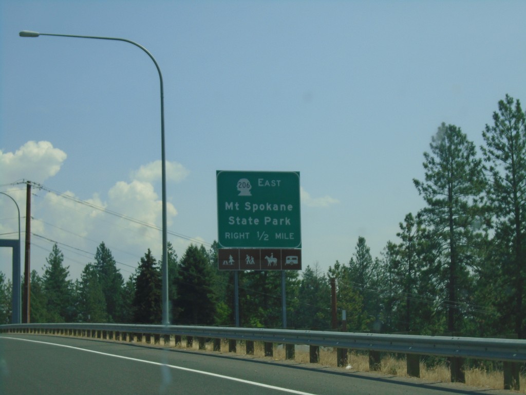 US-2 East Approaching WA-206