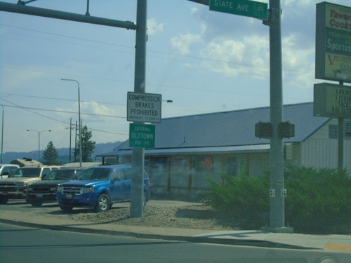 US-2 East - Entering Oldtown Idaho