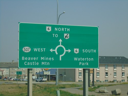 Heweston Ave. North at AB-6/AB-507 Roundabout