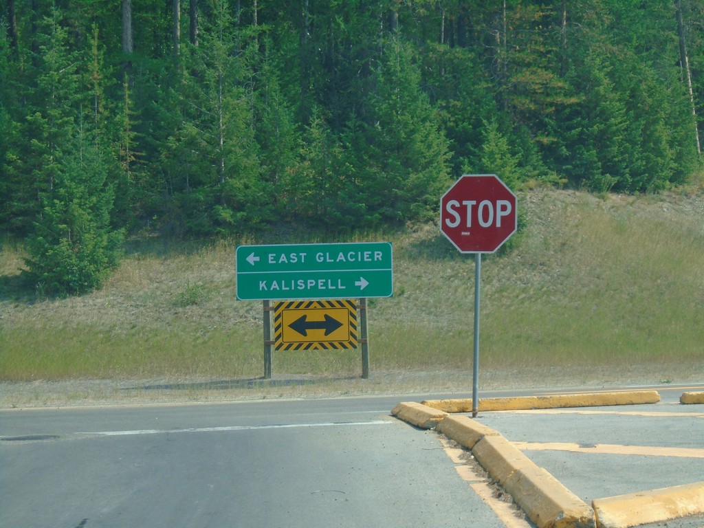 End Going To The Sun Road West at US-2