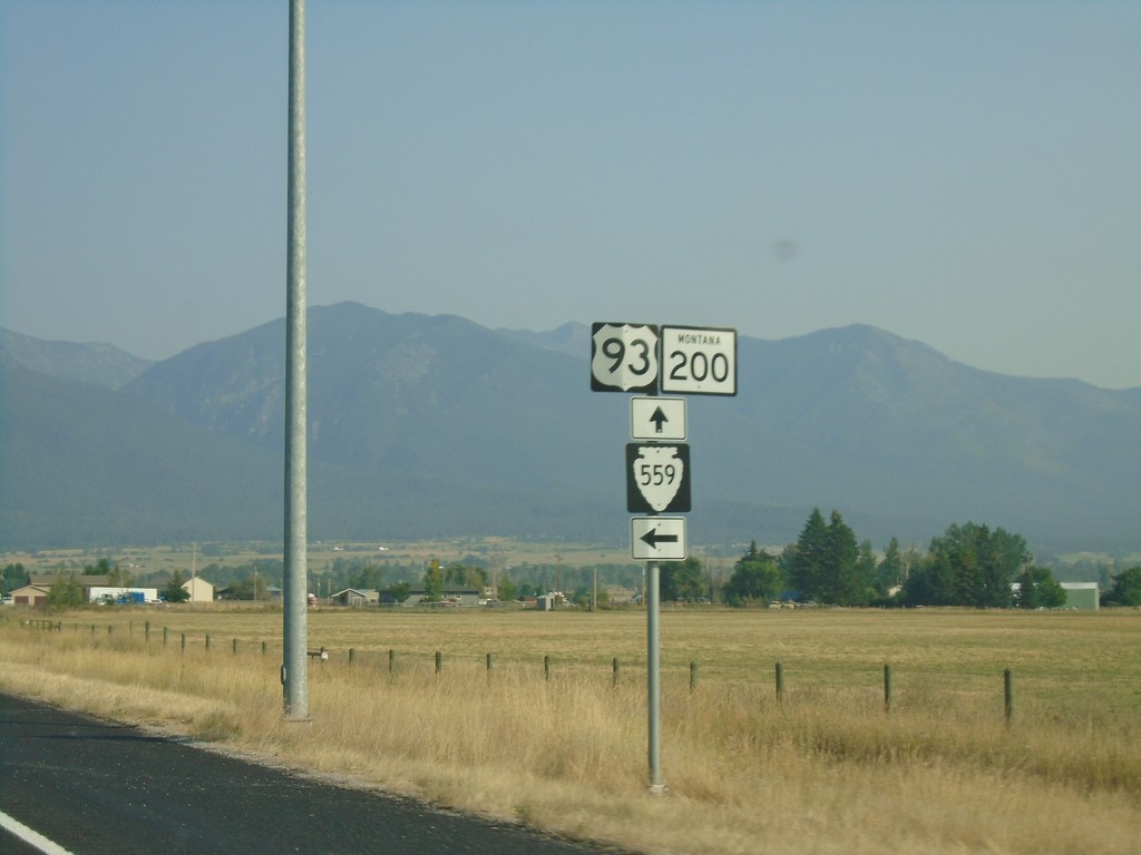 US-93 South/MT-200 East at MTS-559