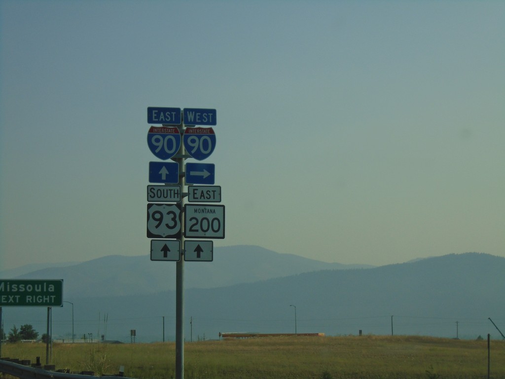 US-93 South/MT-200 East At I-90