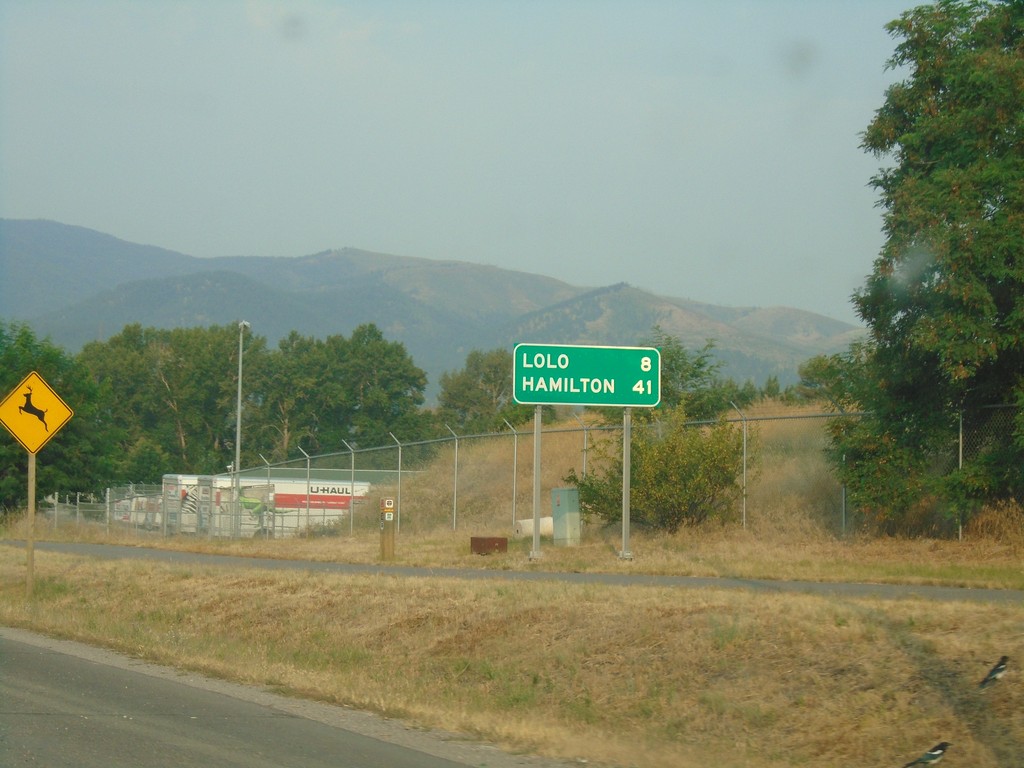 US-93 South/US-12 East - Distance Marker