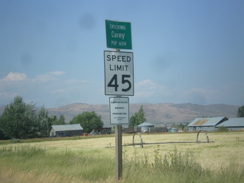 US-26 East/US-93 North - Entering Carey