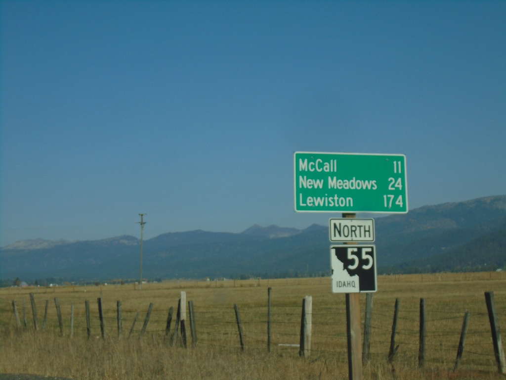 ID-55 North - Distance Marker