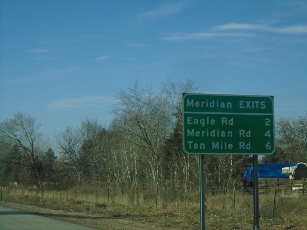 I-84 West - Meridian Exits