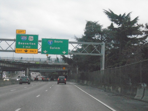 I-5 South Approaching I-405/US-26