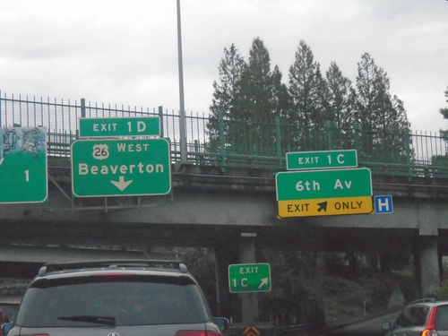 I-405 North - Exits 1C and 1D