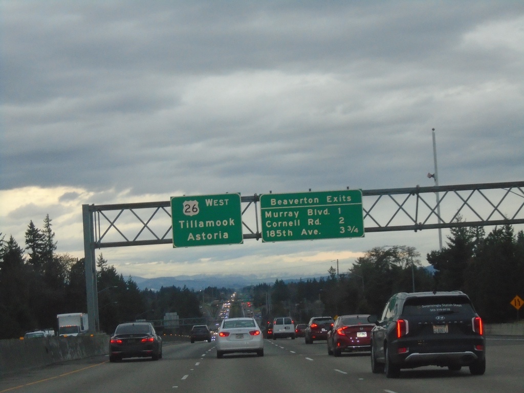 US-26 West - Beaverton Exits