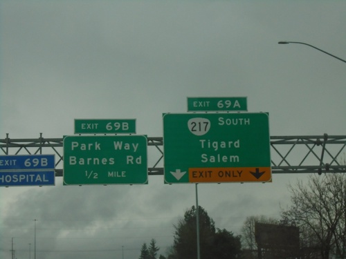 US-26 East - Exits 69A and 69B