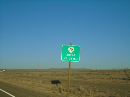 US-95 South Approaching OR-78