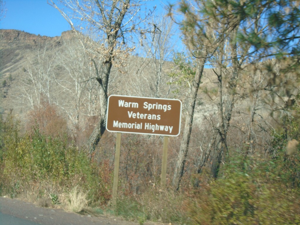 US-26 West - Warm Springs Veterans Mem. Highway