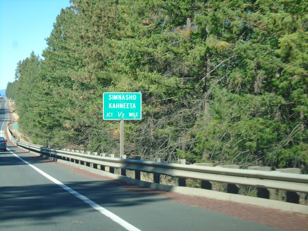 US-26 West Approaching Simhasho/Kahneeta Jct.