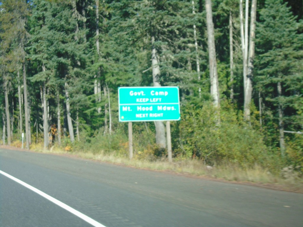 US-26 West Approaching OR-35