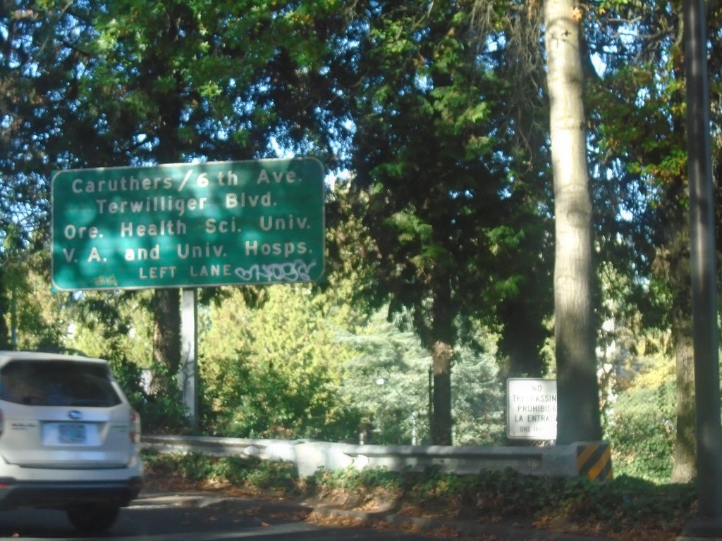 US-26 West Approaching SW Caruthers Ave