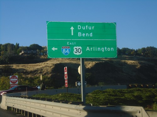 US-197 South/US-30 West at I-84 East