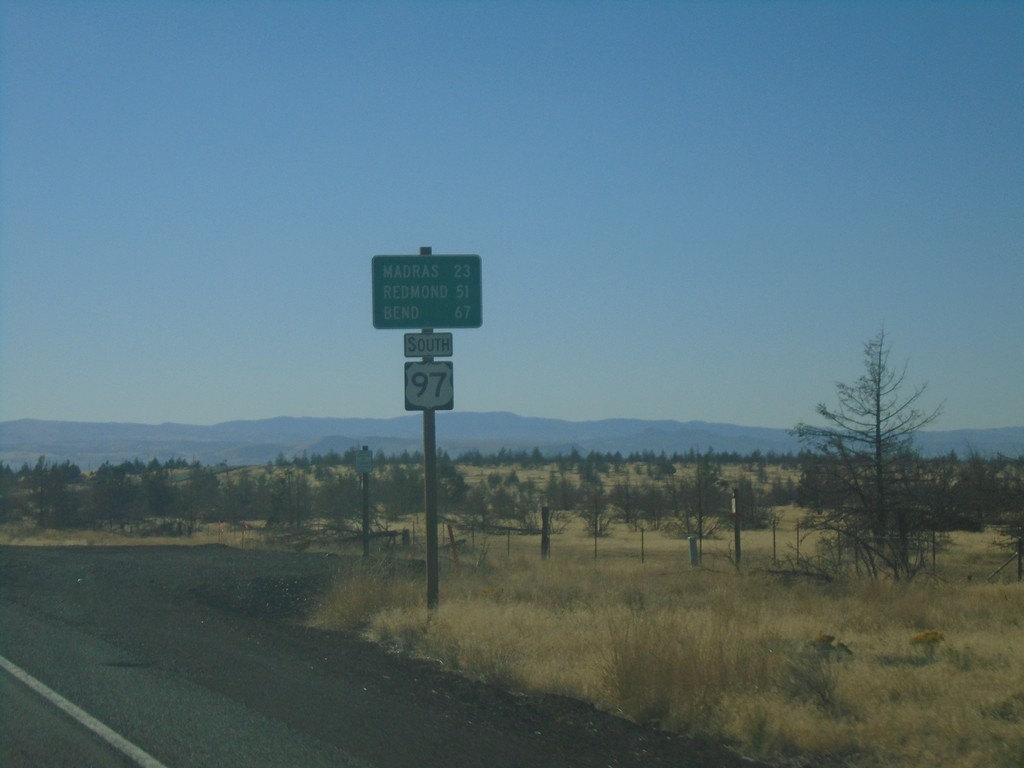 US-97 South - Distance Marker