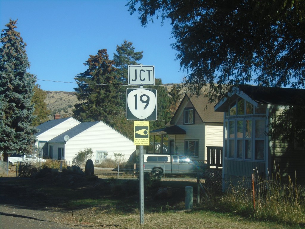 OR-218 East Approaching OR-19