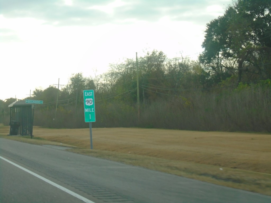 Bus. US-90 East - Milemarker