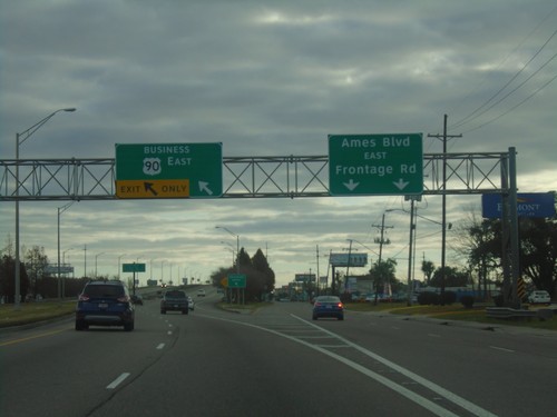 Bus. US-90 East - Begin Freeway