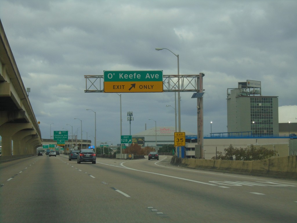 Bus. US-90 East at O'Keefe Ave. Interchange