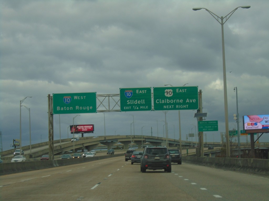 Bus. US-90 East Approaching US-90 and I-10