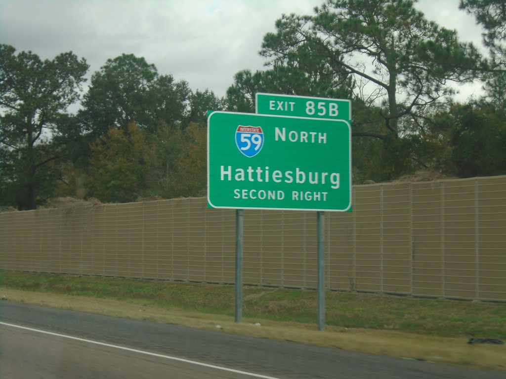 I-12 East Approaching Exit 85B