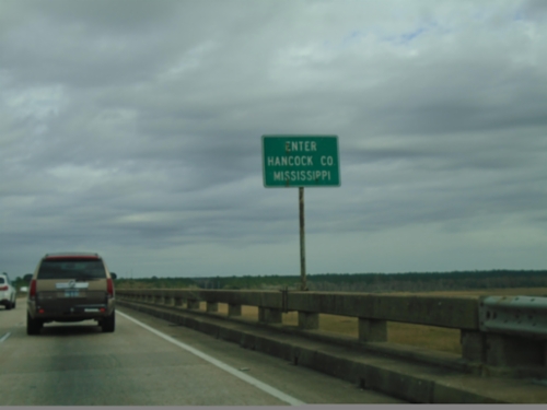 I-10 East - Enter Hancock County Mississippi