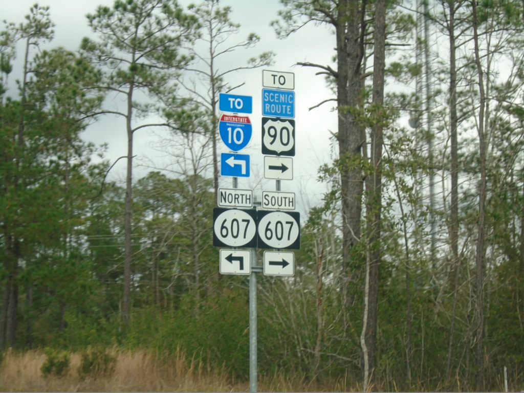 Mississippi Welcome Center Access Road at MS-607