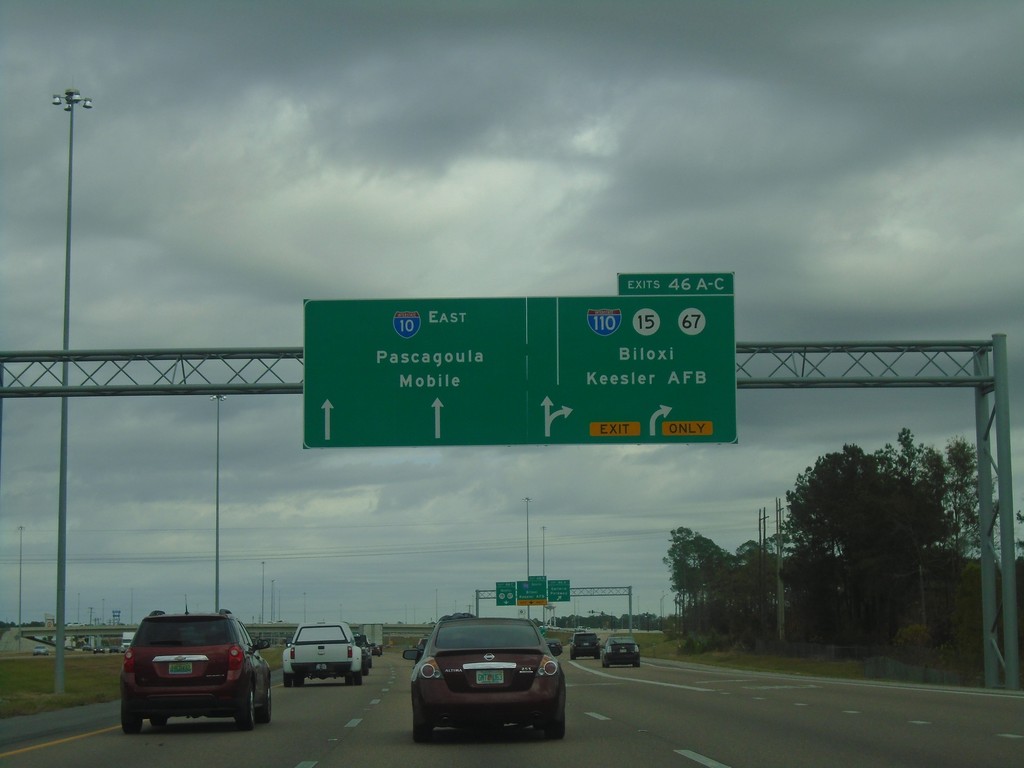 I-10 East - Exits 46A-C