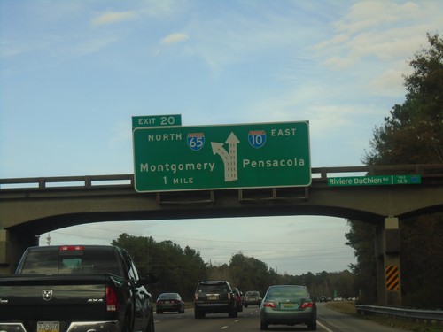 I-10 East Approaching Exit 20