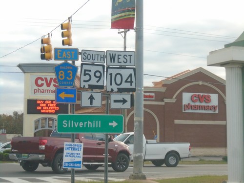 AL-59 South at AL-104/CH-83 - Robertsdale