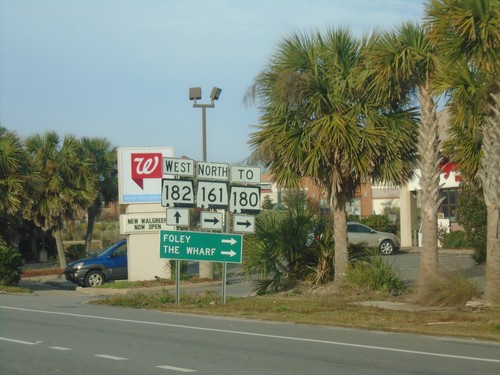 AL-182 West at AL-161 (To AL-180) - Orange Beach