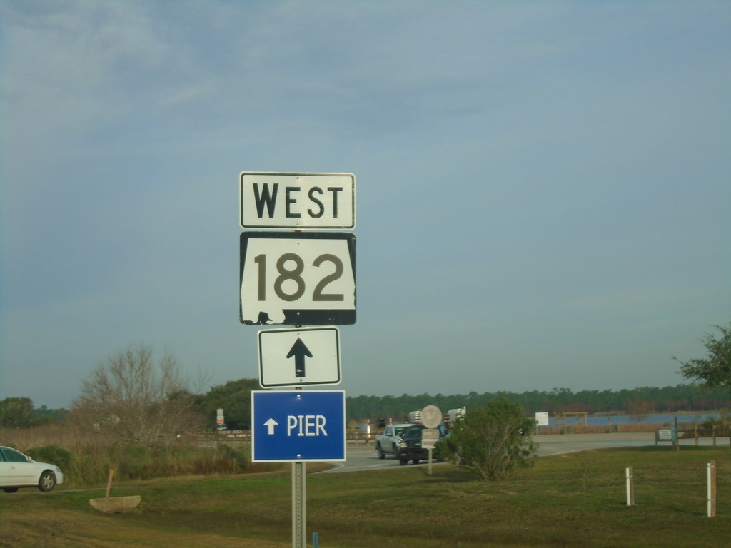 AL-182 East Approaching Gulf State Park Entrance