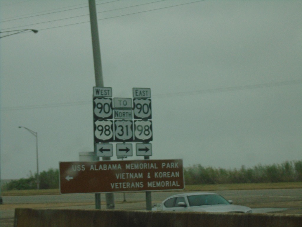 I-10 West - Exit 30 Offramp at US-90/US-98