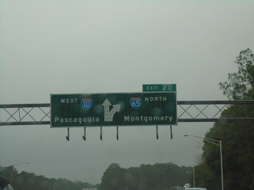 I-10 West Approaching Exit 20