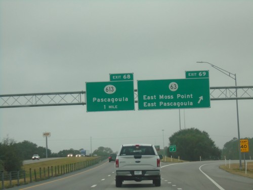 I-10 West - Exits 69 and 68