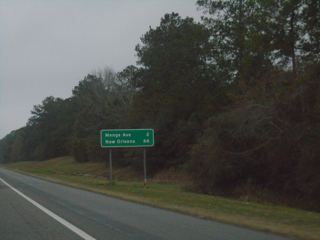 I-10 West - Distance Marker